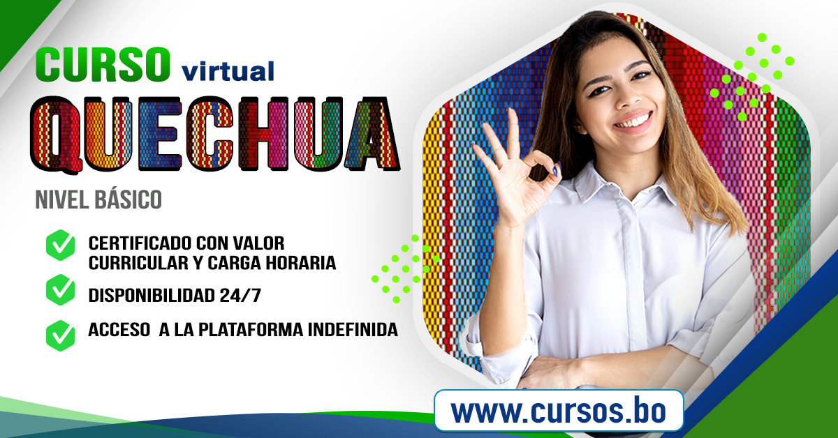 Curso virtual QUECHUA BASICO (Virtual 24/07)